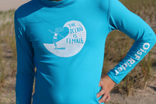 Load image into Gallery viewer, The OisF Rider Rash Guard (UPF 50+) (Youth) - Ocean Blue