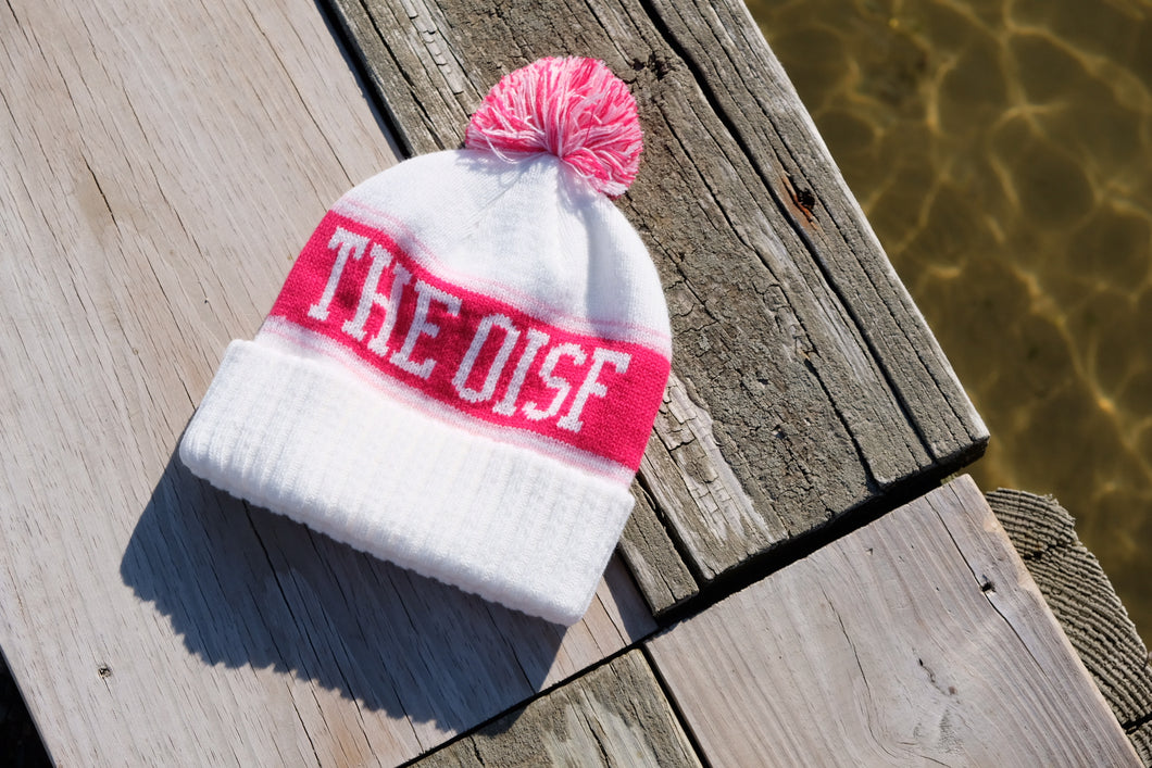 The OisF Pom Pom Beanie (Women/Youth) - White